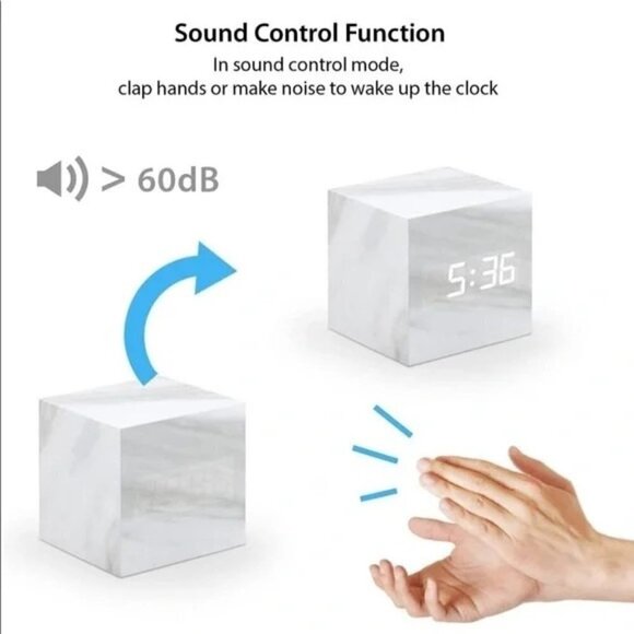 Cloudnola Block Clock - Cube Alarm Clock -NEW in BOX! - Picture 3 of 3